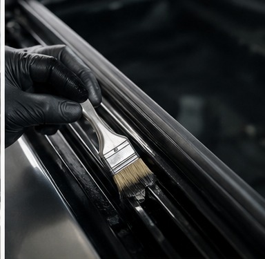 Lubrificação dos trilhos do teto solar automotivo